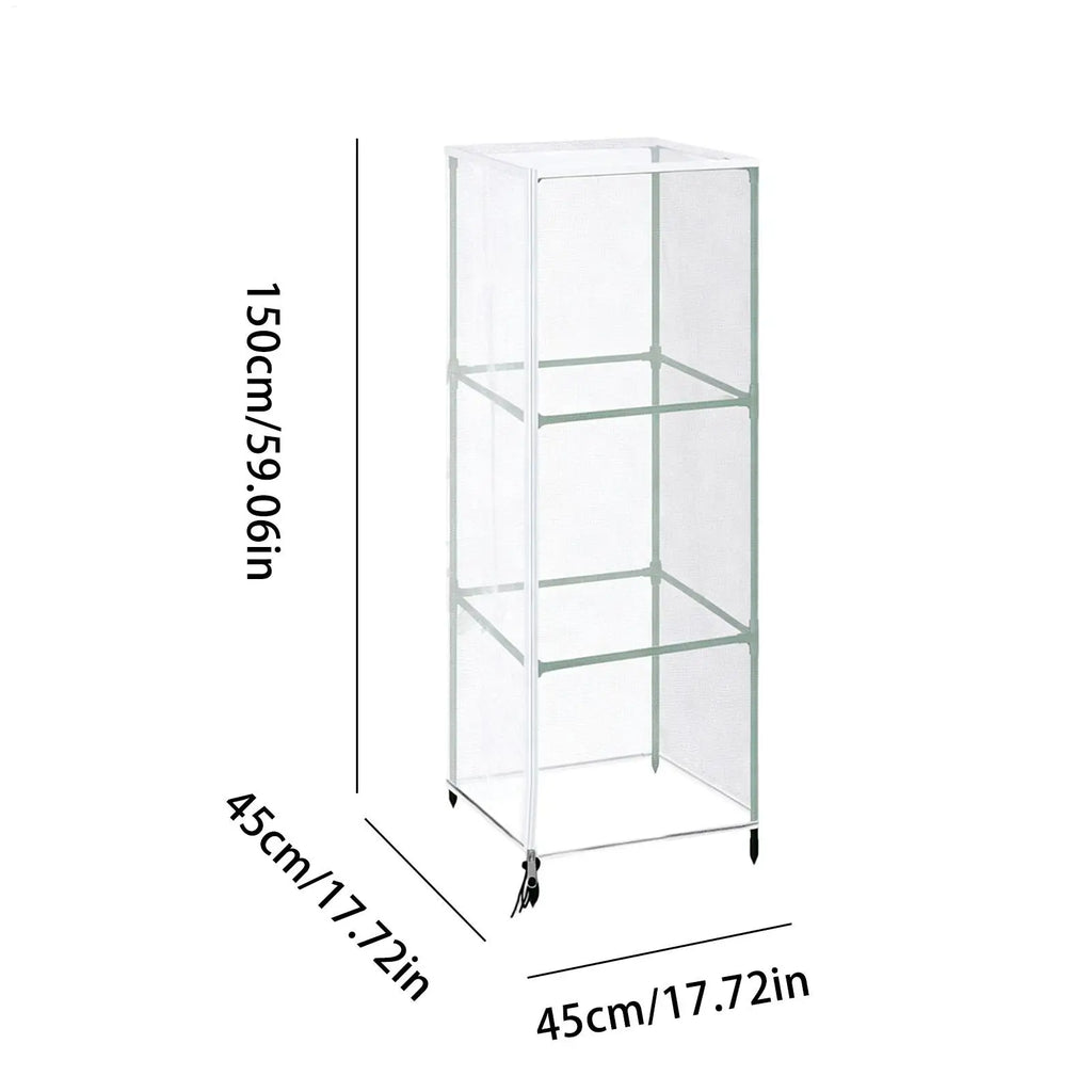 Mesh Plant Cover 2 Reusable Vertical Square Protector Zipper Tomato