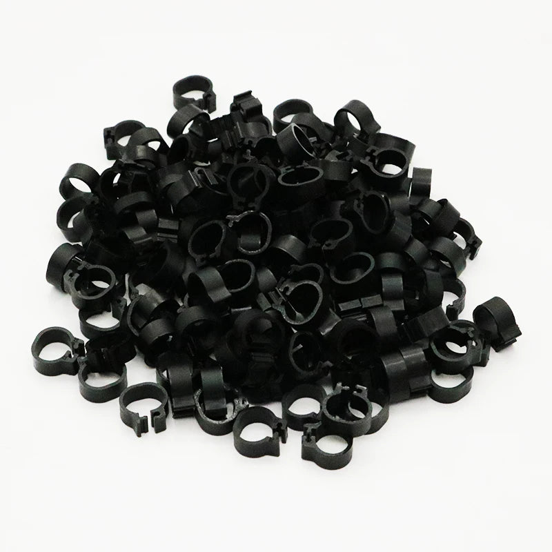 Pigeon Leg Poultry Dove Bird Chicks Duck Parrot Clip Rings Band Foot Zpaxo black