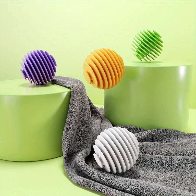 6pcs Reusable Anti-Tangle Laundry Balls - Magic Wrinkle Remover, Static Reducer, Fabric Softener - No Electricity Needed Zpaxo