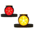 2 PCS Small Red Yellow LED Tail Light 12V 24V Waterproof Side Marker Lighting Taillight Car Outline Marker Light Van Zpaxo 2 PCS