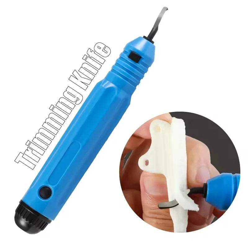 Burr Cutter 3D Print Trimming Knife Scraper Deburring Tool Router Bit Rotary Deburr With 10pcs Blades Remover For Wood Plastic Zpaxo