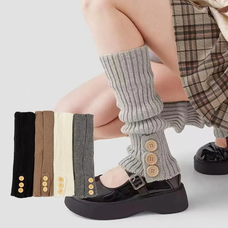 Y2k Winter Leg Warmers Fluffy Goth Accessories Gothic Lolita Knit Zpaxo
