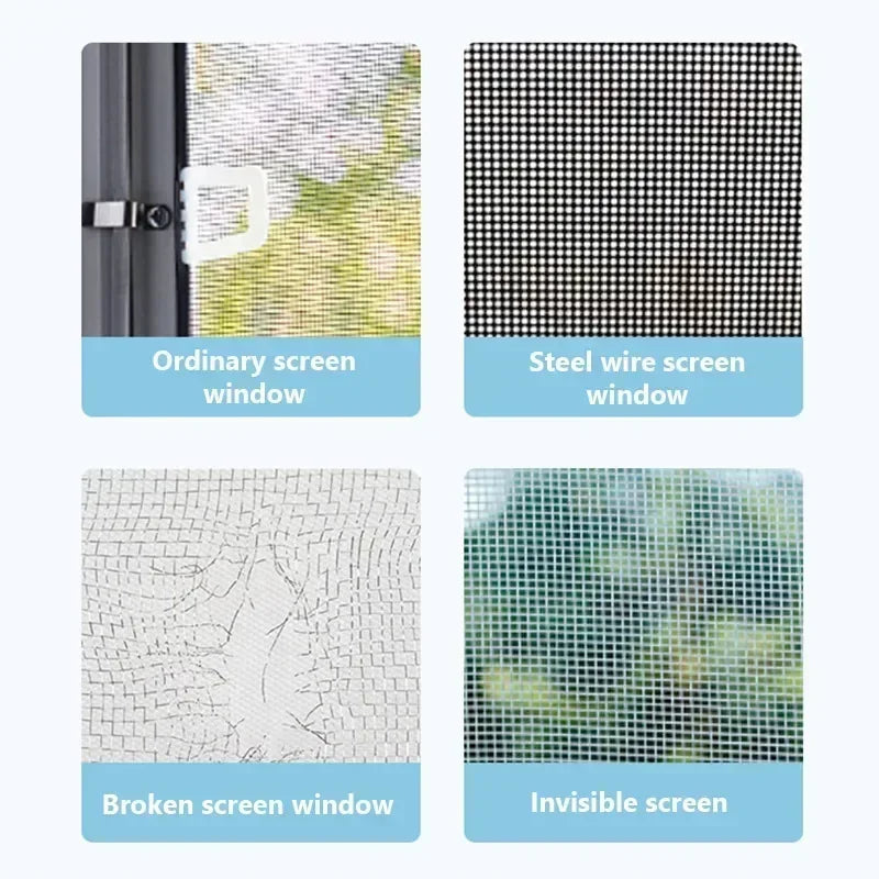Window Screen Tape Anti-mosquito Screen Repair Subsidy Door Curtain Mosquito Net Hole Patch Repair Self-adhesive Screen Tape Zpaxo