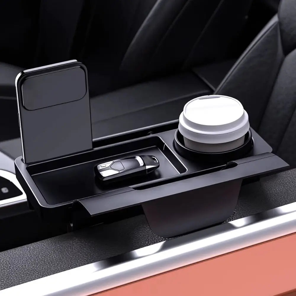 Convenient Storage Barrel Pocket Cup Holder Multi-functional Storage Box Car Storage Tidy Durable Storage Box Auto Organization Zpaxo