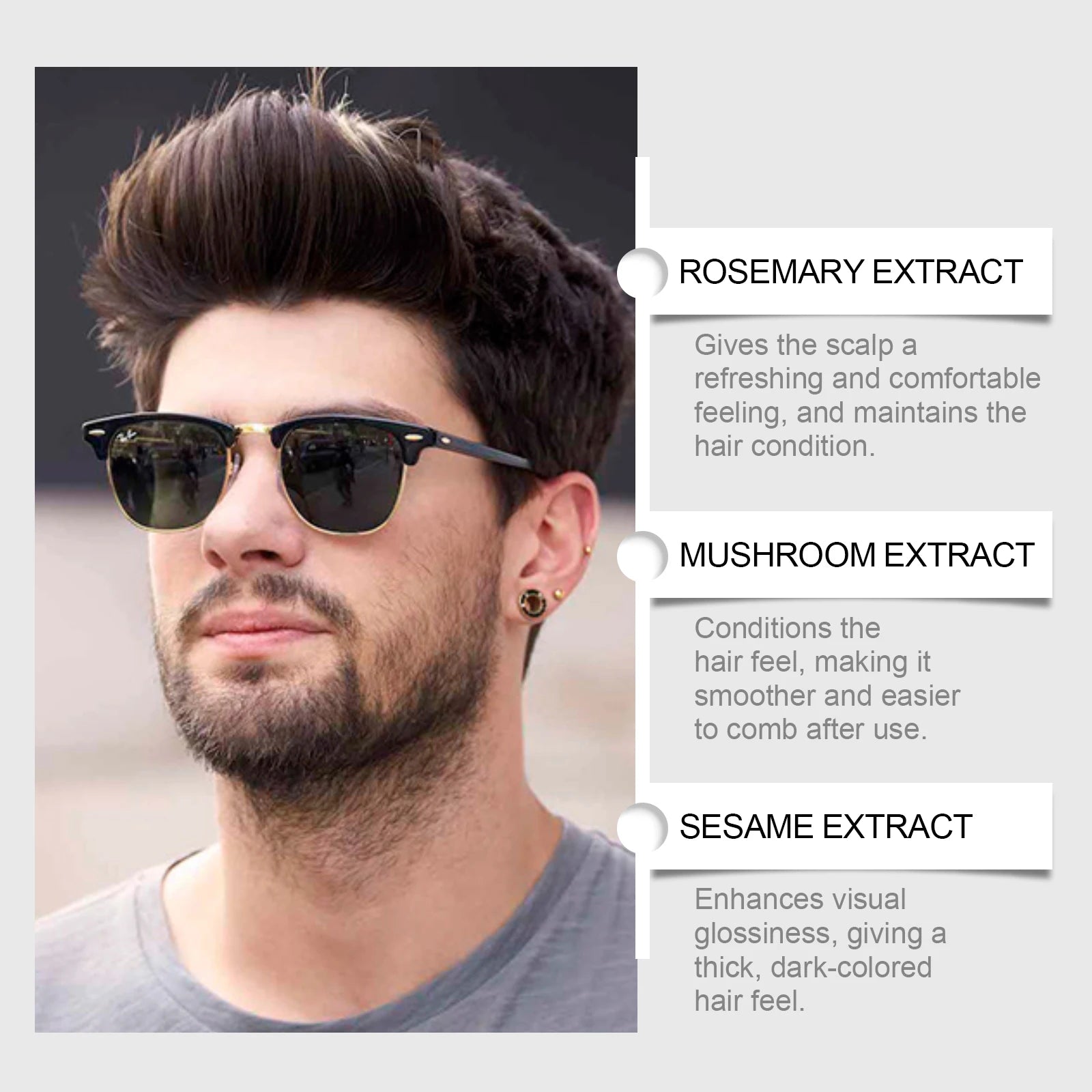 Jaysuing 3-in-1 Men Hair Dye Shampoo – Gray Hair Coverage Hair Dye Shampoo Zpaxo