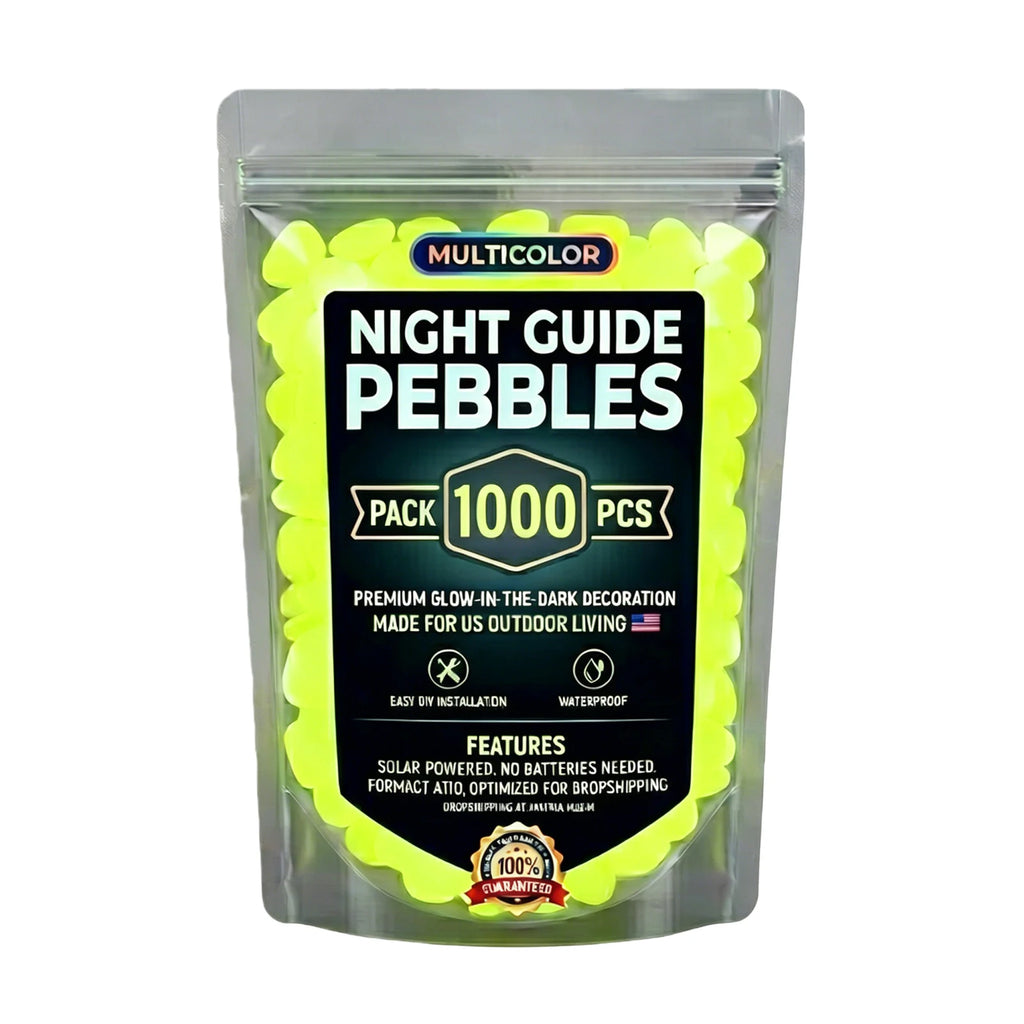 200 400 600 Glow Dark Rocks Pebbles Night Guide Fish Tank Aquarium