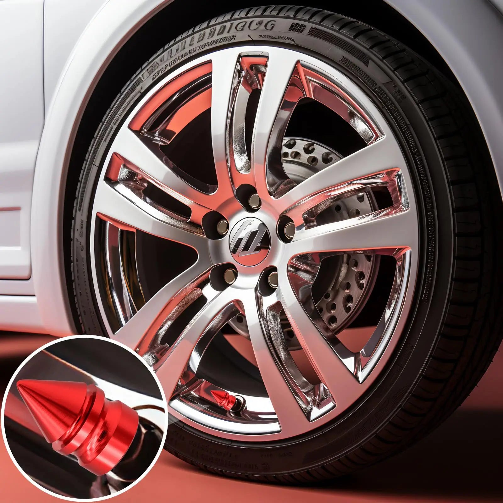 Conical Aluminum Alloy Tire Valve Caps – 4-Pack | Car & Moto