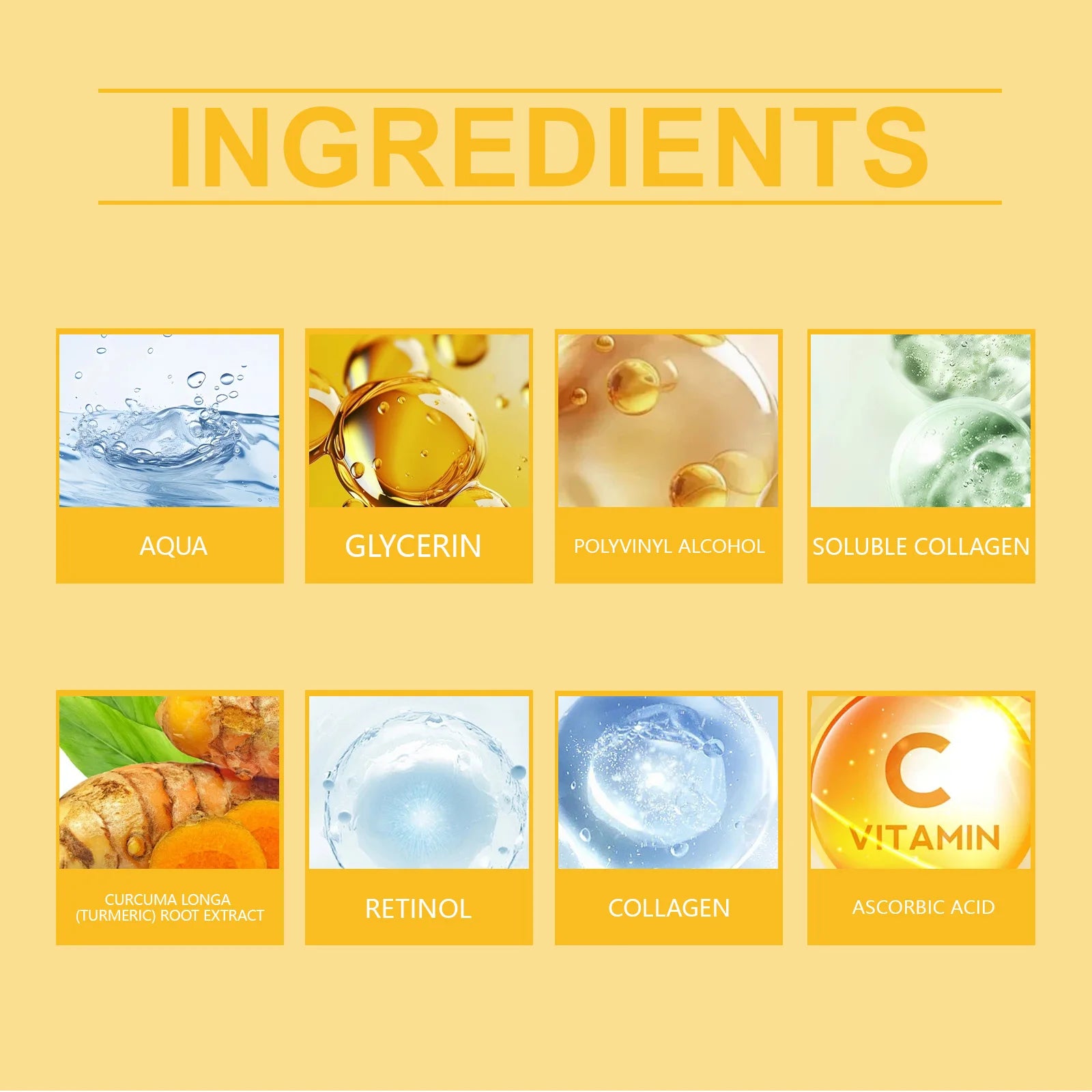 Turmeric Peel Off Mask Vitamin C Retinol Collagen Face Mask for Skin Care Winter Skincare Deep Hydration Moisturizer Serum 75g Zpaxo