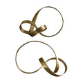 Metal Gold Twist Ornament Figurines Housewarming Gift Portable Art Unqiue for Bedroom Christmas Wedding Bookshelf Home Zpaxo S