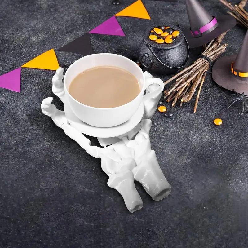 Gothic Coasters Skull Hand Cup Mat 3D Funny Decorative Drinks