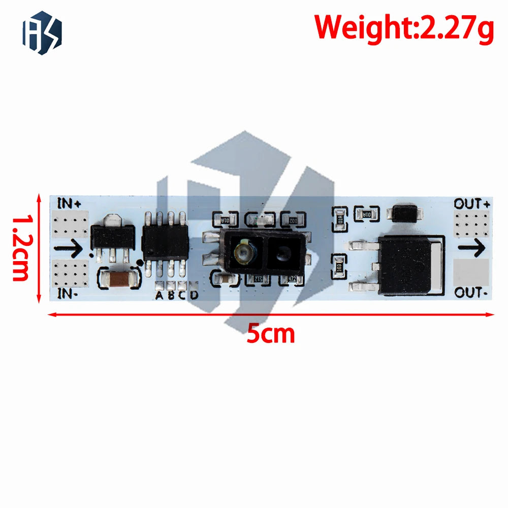 3A Capacitive Touch Dimming Module DC5V 24V Hand Scan Switch LED Lamp Zpaxo