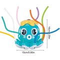 Water Sprinkler For Kids Octopus-Shaped Yard Sprinkler With 8 Swinging Tubes Outdoor Water Sprayer Garden Toy For Ages 3 Boys Zpaxo Blue United States