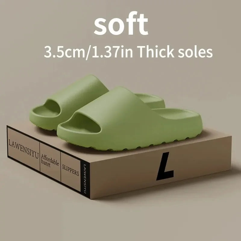 Summer Coconut Slippers Feel Like Stepping Shit Thick-soled Sandals