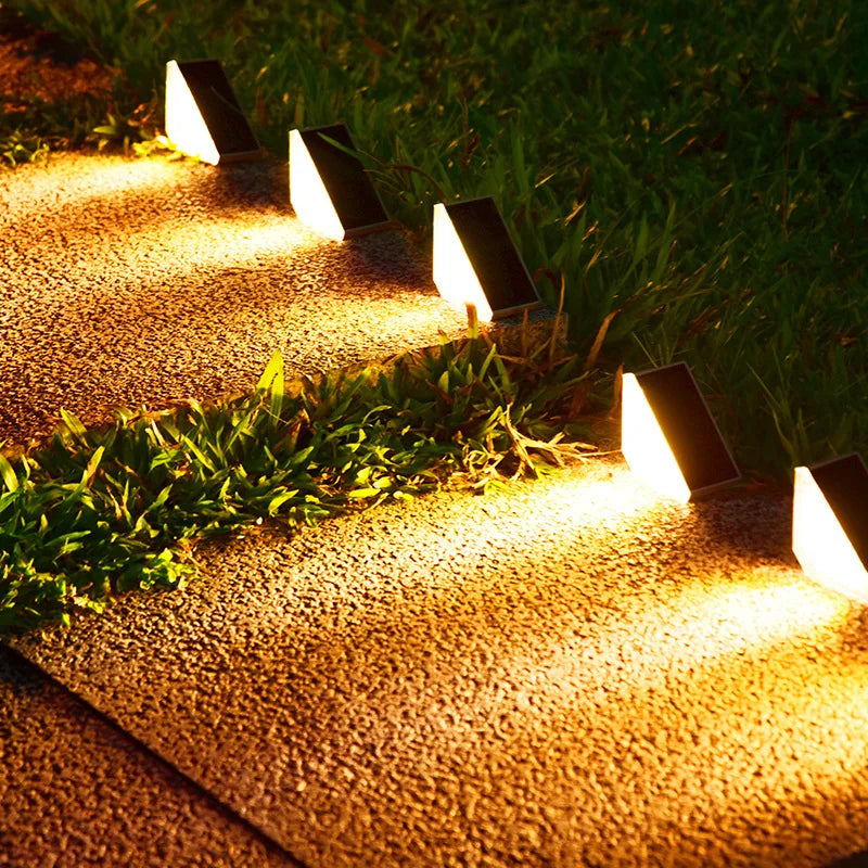 Solar Stair Lights Motion Sensor Waterproof IP67 3 Mode RGB Changing Zpaxo