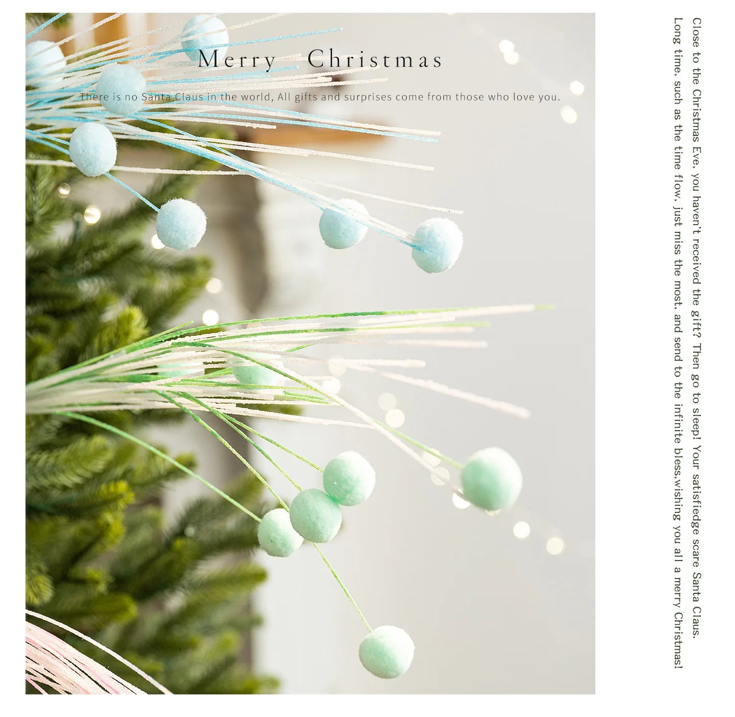 Glitter Berry Branch Picks – Christmas Tree & DIY Craft Decor Christmas Tree Pick Zpaxo