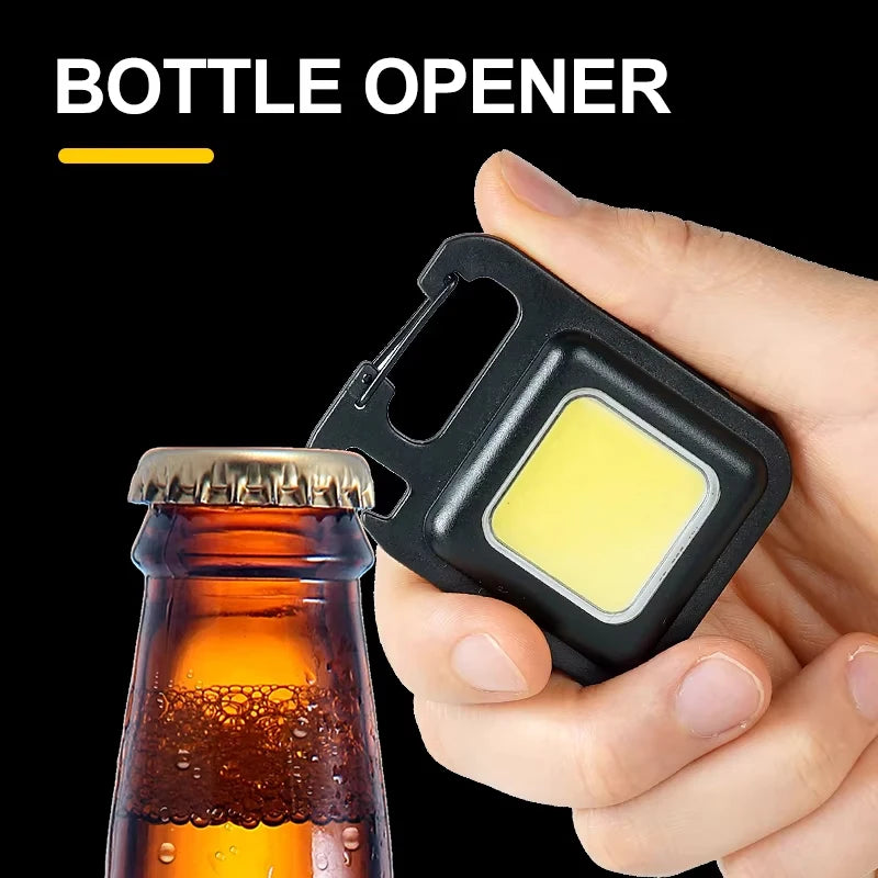 Mini Flashlight Travel Night Lighting Folding Bracket Pocket Clip