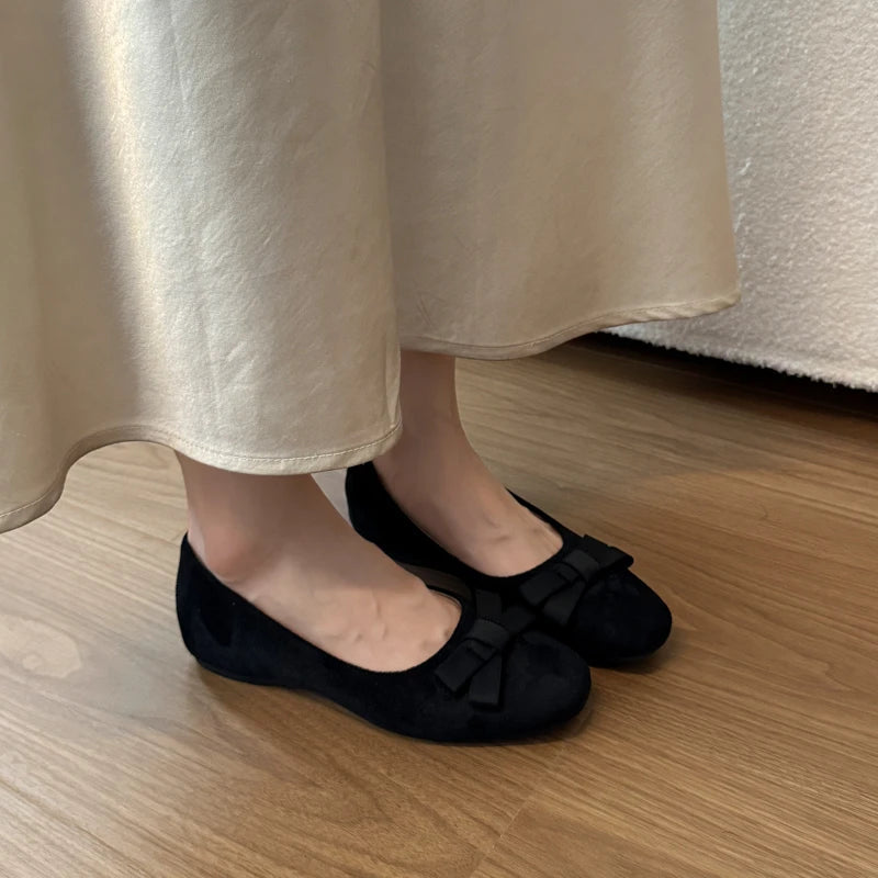 Patent Leather Women Loafers Flats Shoes Round Toe Slip Daily Walking