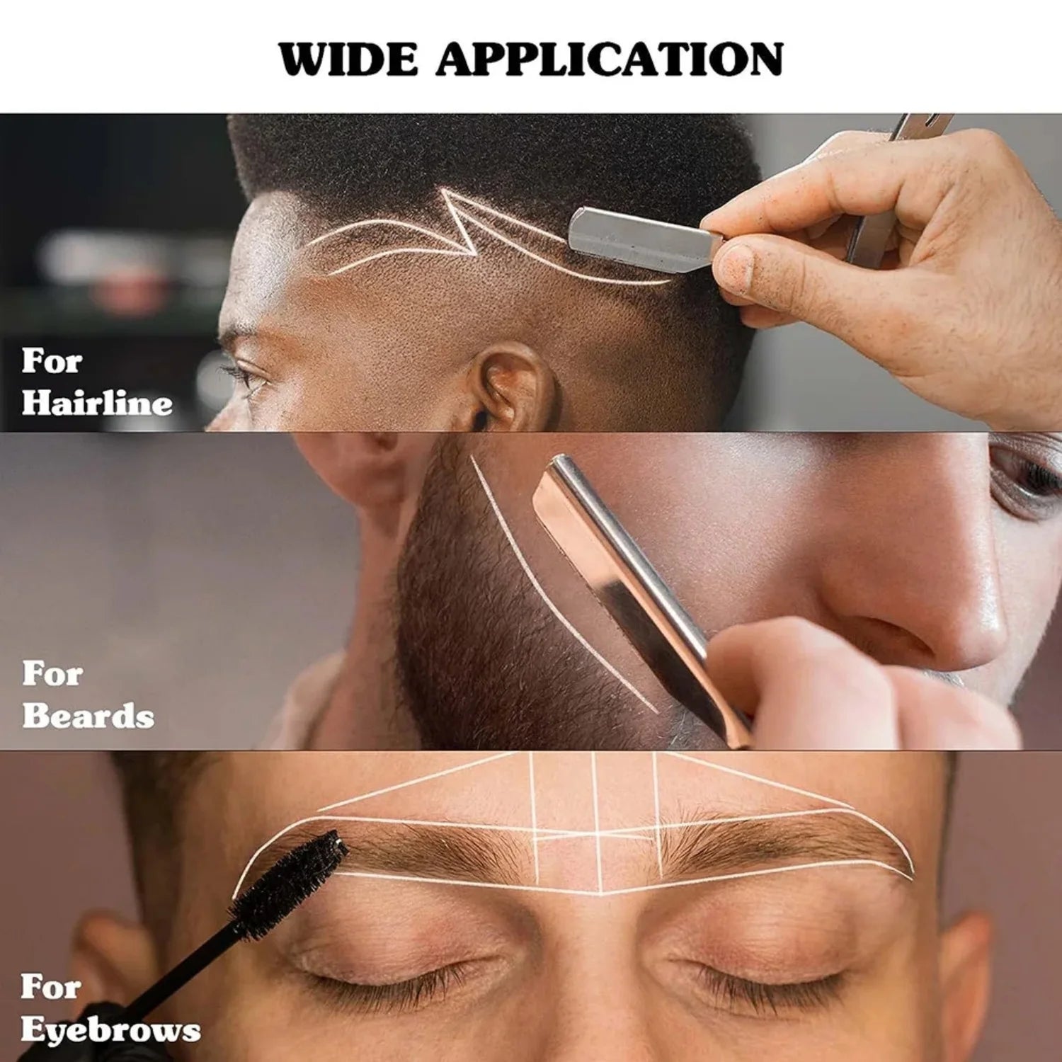 Pencil Men's Beard Edge Hairline Razor Trace Barber Shape Accessories