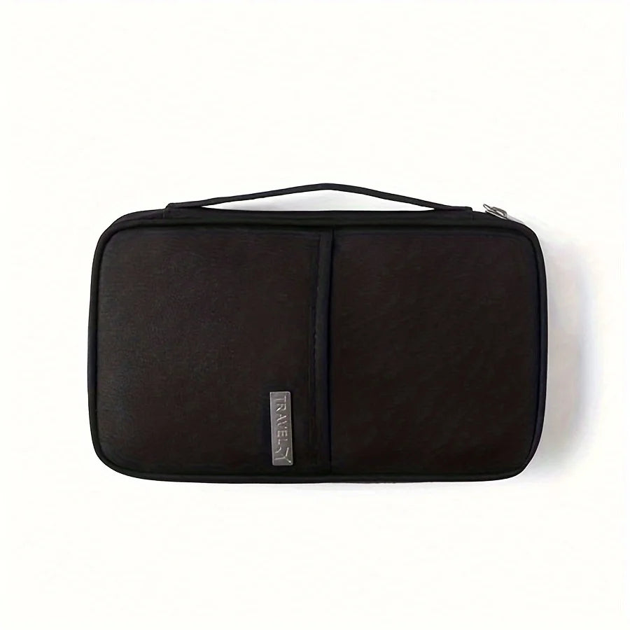 Lightweight Travel Document Bag Portable Passport Organizer Airplane