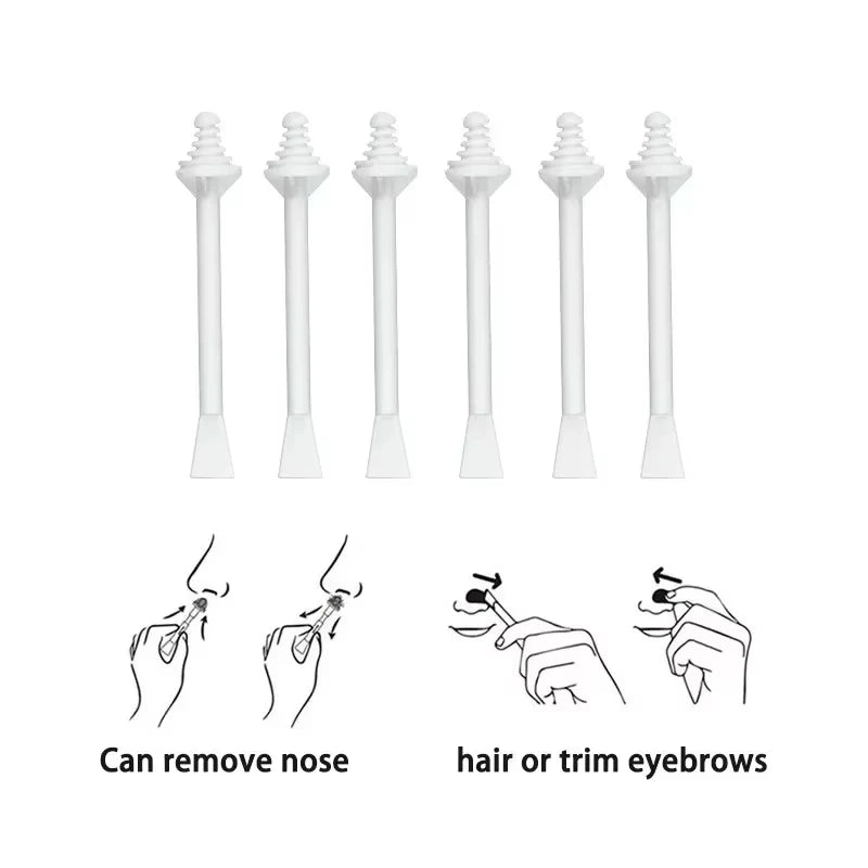 Nose Wax Applicator Sticks – Painless Hair Removal (10/100 Pack) Nose Wax Applicator Zpaxo