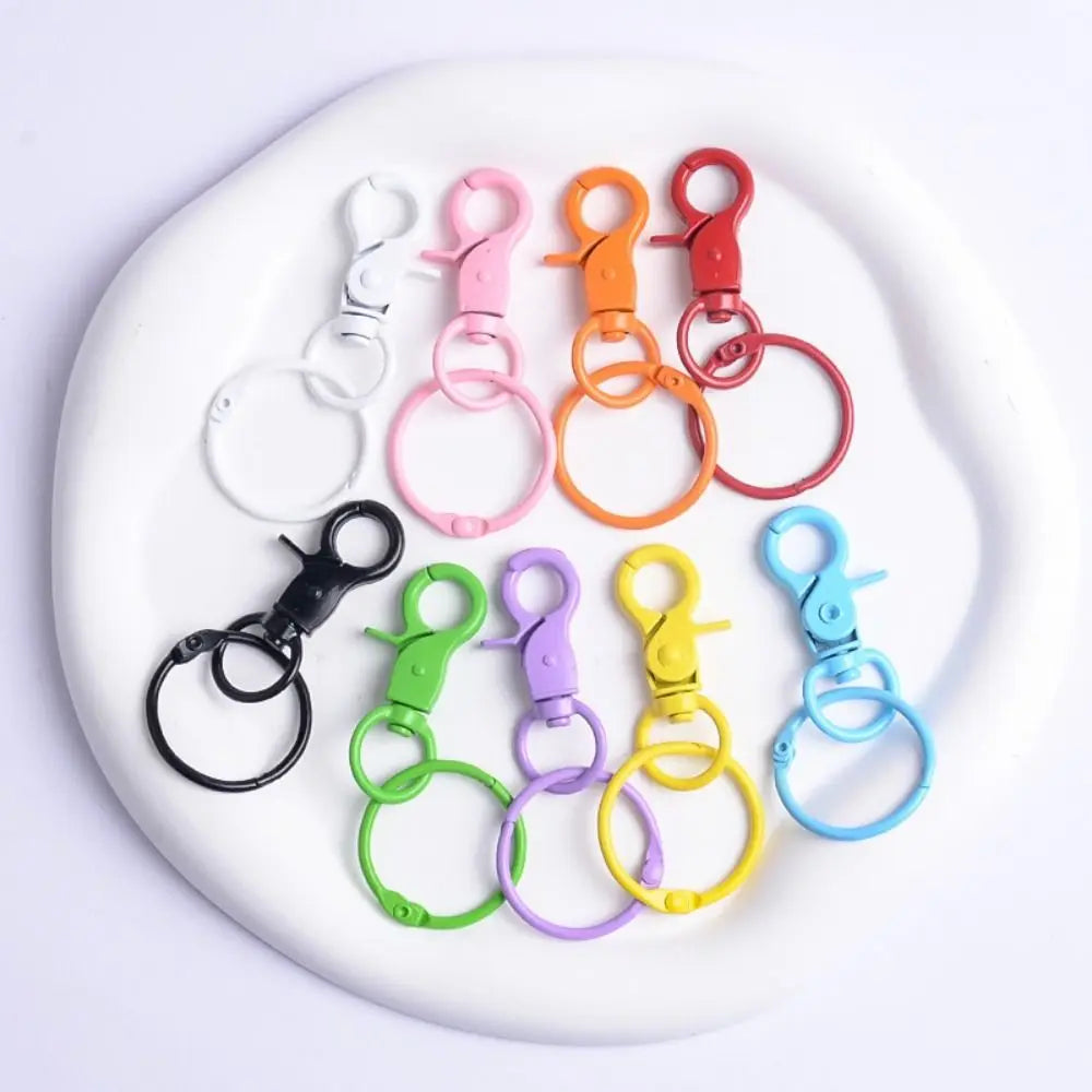 Candy Color Lobster Clasp Hooks Keyring Clip Hook Detachable Jewelry DIY Buckle Connector Colorful Jewelry Making Zpaxo