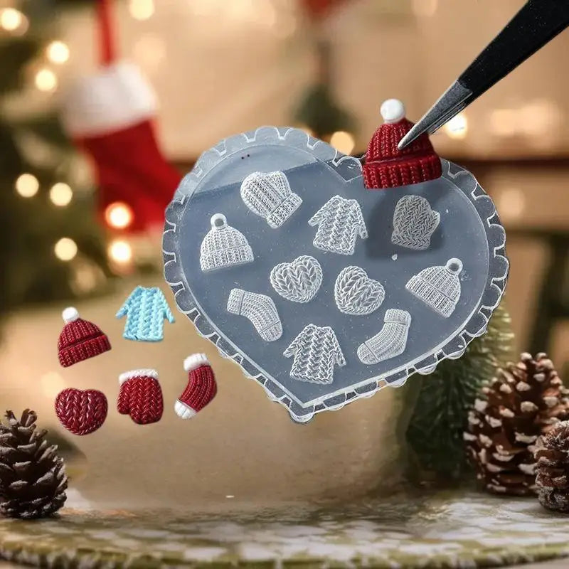 Tulip Lily 3D Nail Art Mold Festive Hat Socks Design Starfish Shell Zpaxo