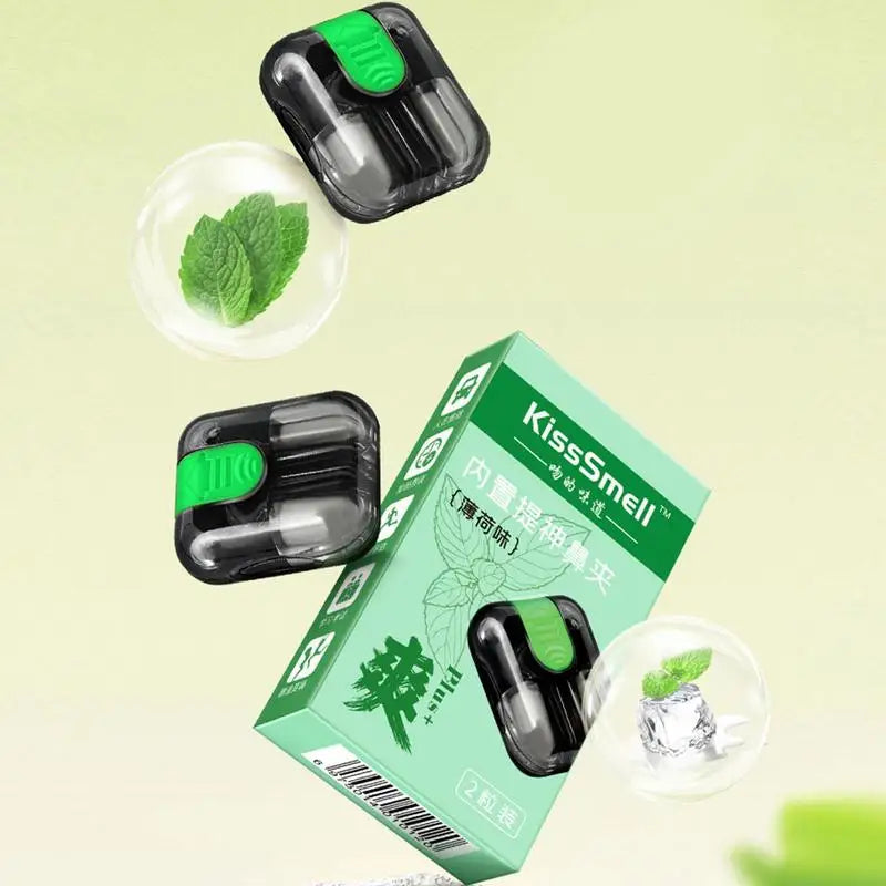 Portable Aromatherapy Nasal Inhaler Stick – 2pc Nose Clip Aromatherapy Inhaler Zpaxo
