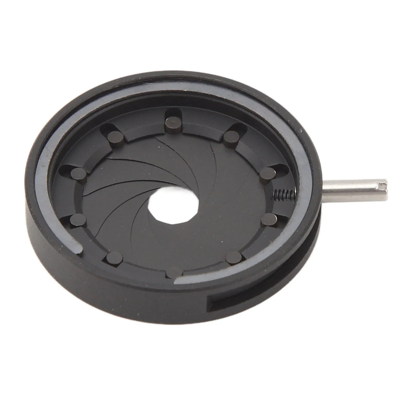 Aperture Diaphragm Adapter 10 Blade Aluminum Alloy Optical Diaphragm Manual Adjustable Easy Installation for Microscope