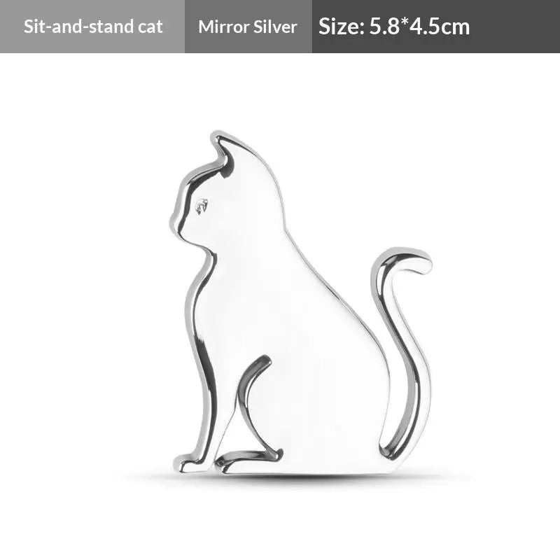Cute 3D Metal Cat Sticker Personalized Car Emblem Originality Body Zpaxo A1