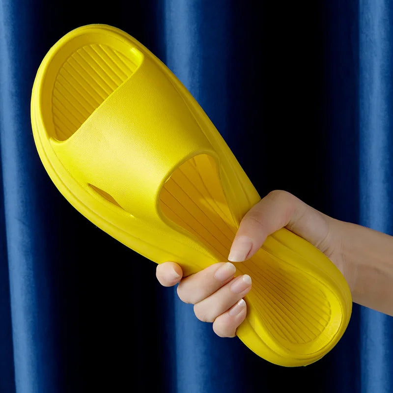 Soft Home Slippers Couple Summer Indoor Skid Proof Bathroom Sandals