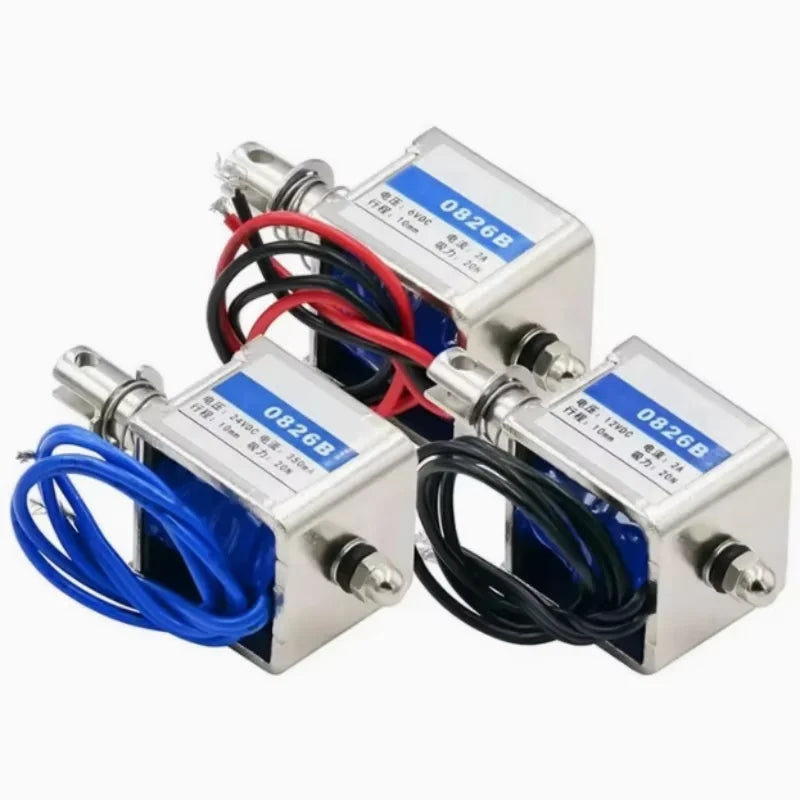 JF-0826B Through Frame Push-pull DC Electromagnet DC12V24V6v Stroke Zpaxo