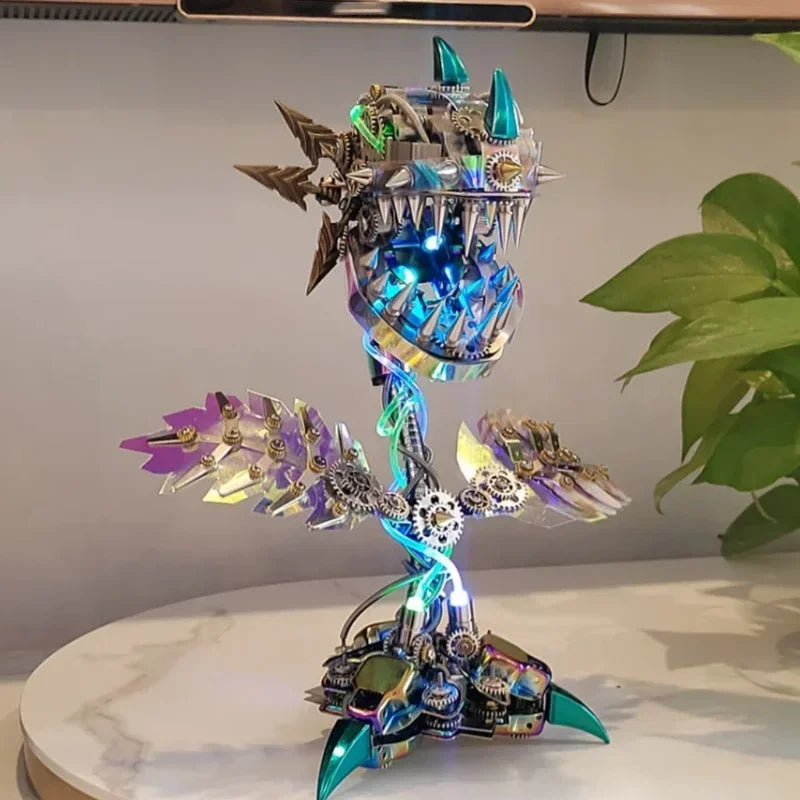 Mechanical Piranha Plant Metal Model Kit – 770+ Piece Puzzle
