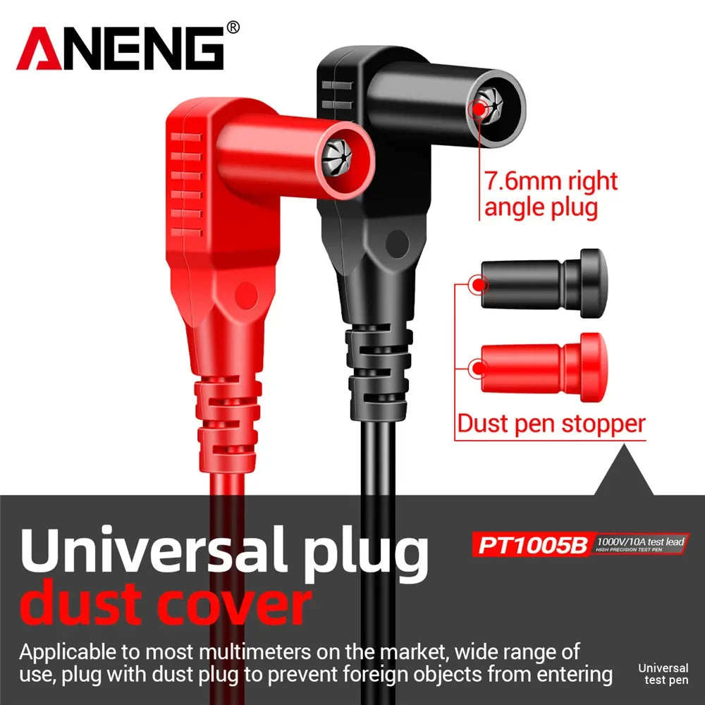 ANENG PT1005B 10A Test Lead Needle Pin Wire Pen Cable Current