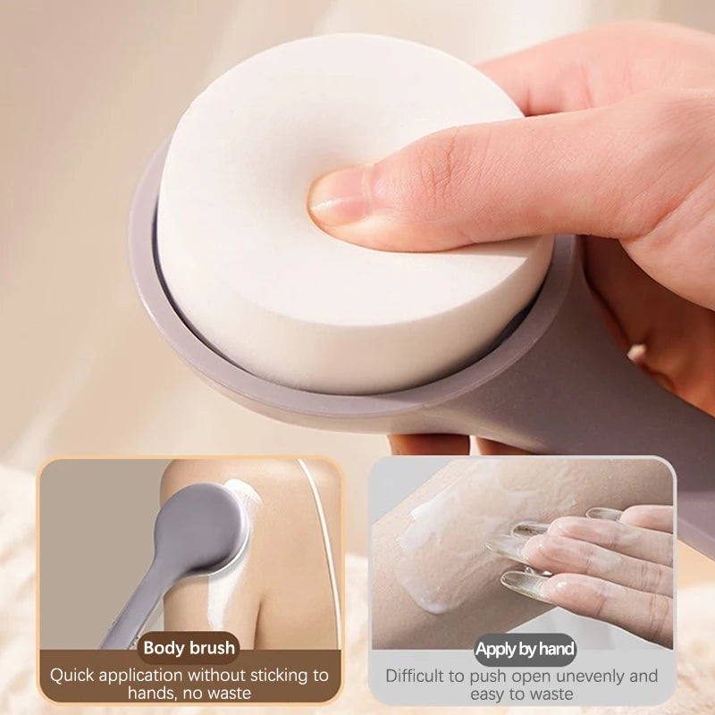 Long Handle Lotion Applicator – Back & Body Sponge Brush