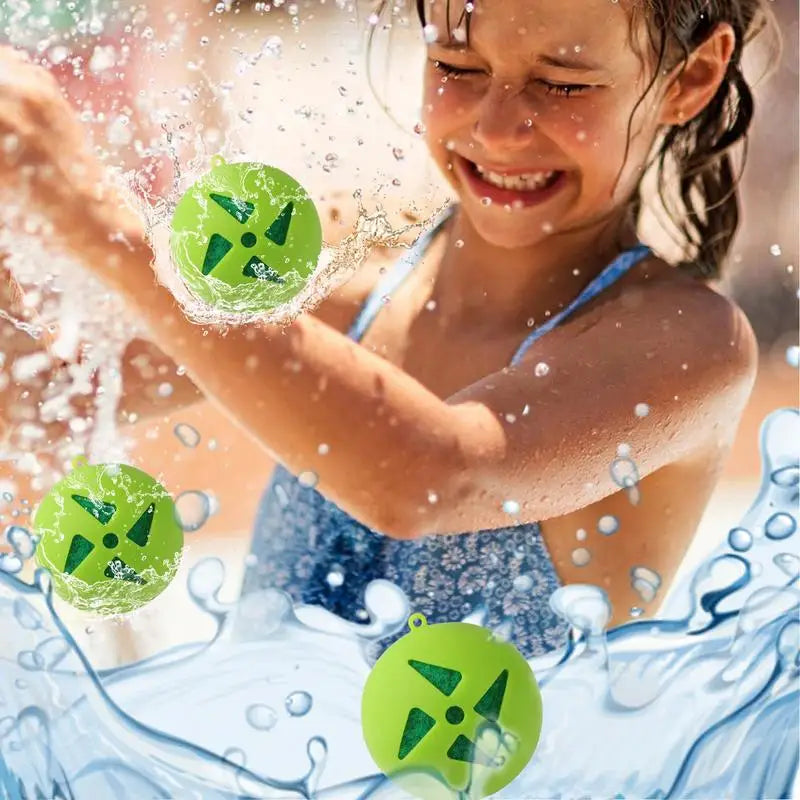 Reusable Water Balloons For Kids Splashing Balls Set Of 5 Fun Reusable Cool Games Water Balloons For Summer Boys Girls Party Zpaxo