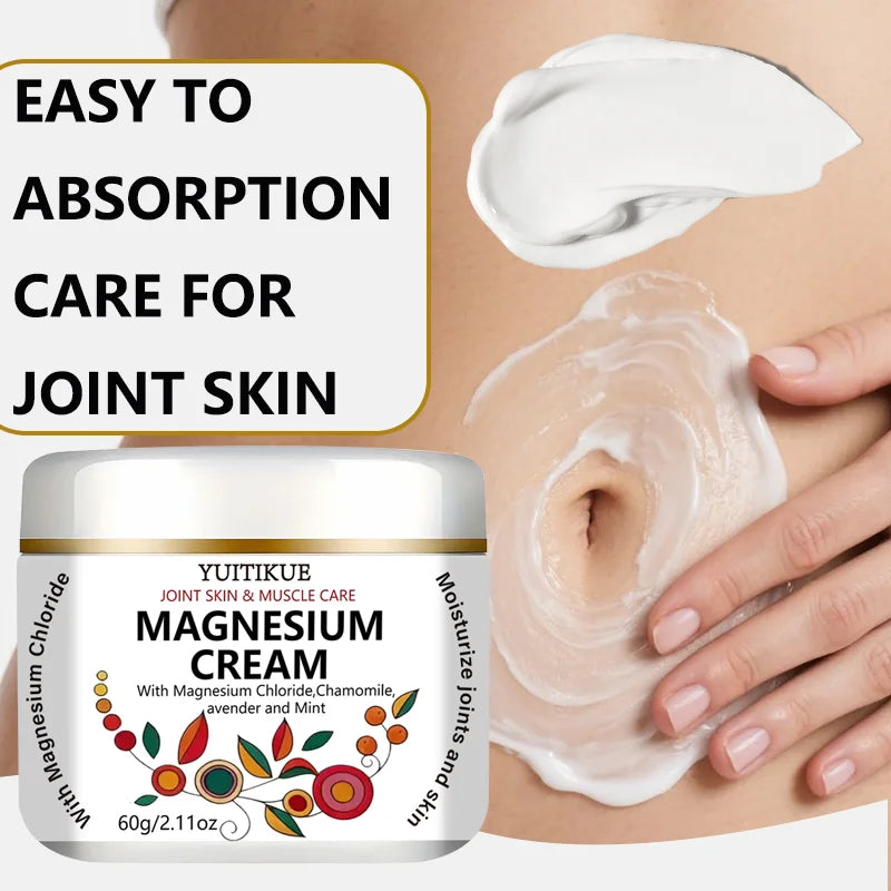 YUITIKUE Magnesium Cream for Joints & Muscles – Deep Hydration Magnesium Body Cream Zpaxo