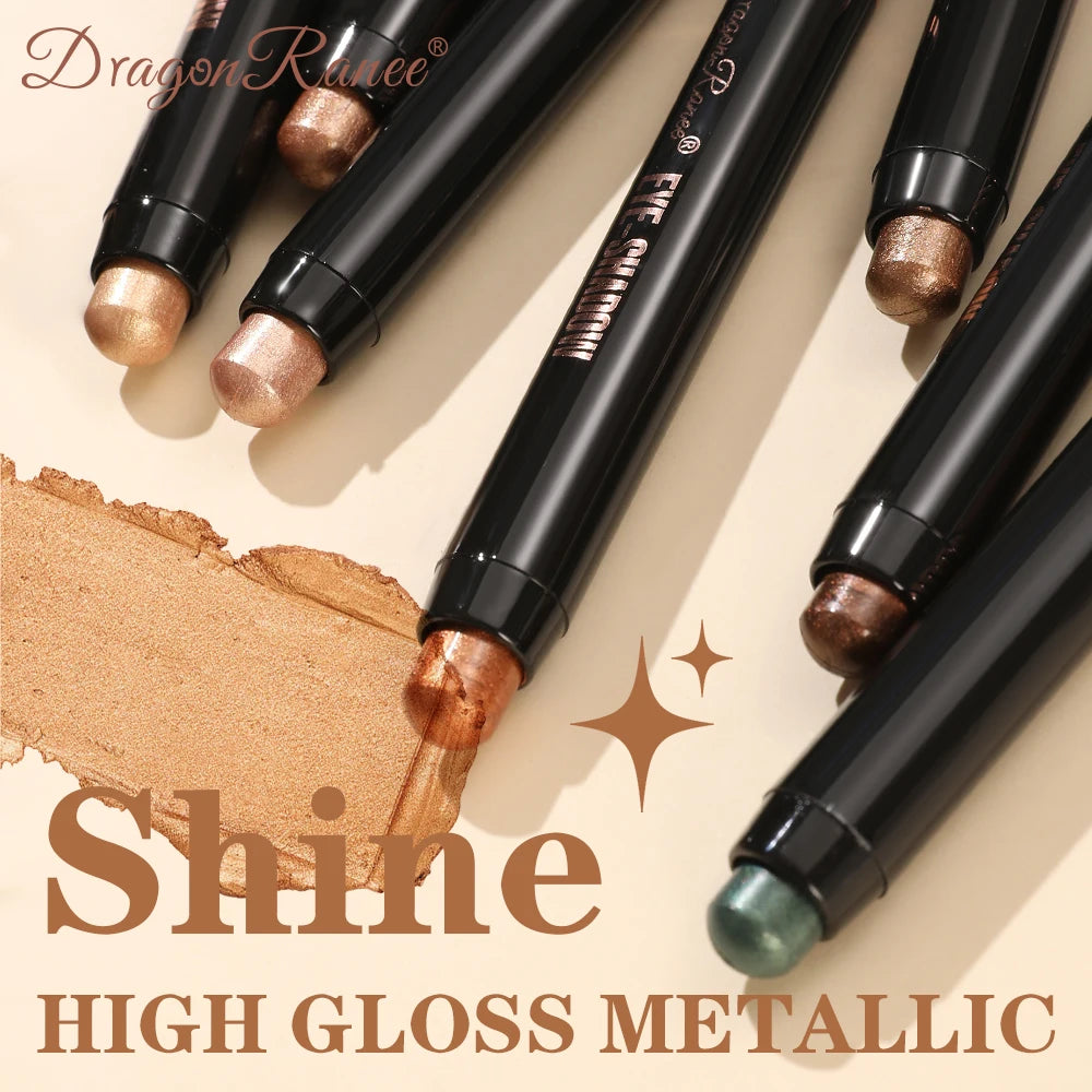 Double Head Pearlescent Eyeshadow Pencil Waterproof Glitter Metallic Blue Green Eye Shadow Makeup Pigment White Eyes Highlighter Zpaxo