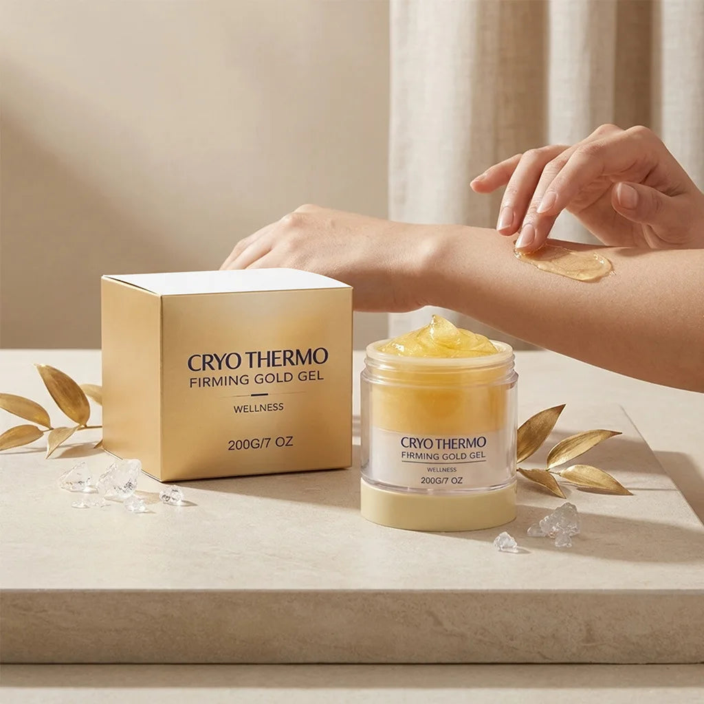 Cryo Thermo Firming Gold Gel | Skin Tightening Body Gel 200g Firming Body Gel Zpaxo