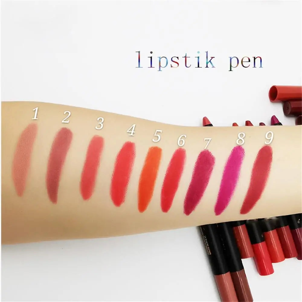 Cosmetic Long Lasting Nude Velvet Waterproof Matte Lipstick Pencil Zpaxo