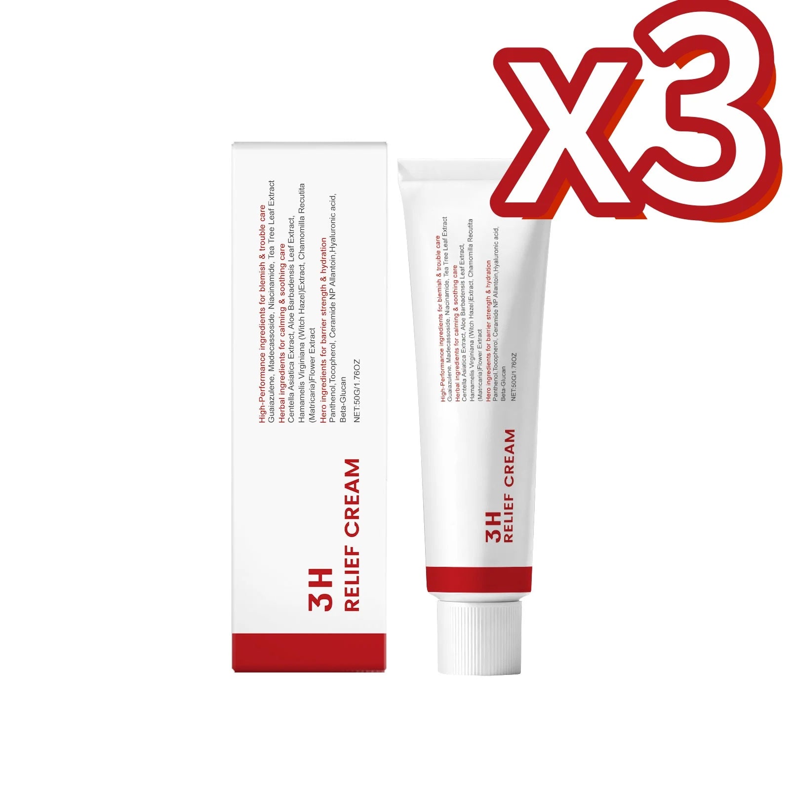 Centella Nicotinamide Face Cream – Moisturize, Brighten & Calm Face Moisturizer Cream Zpaxo 50g Boxed X3PCS