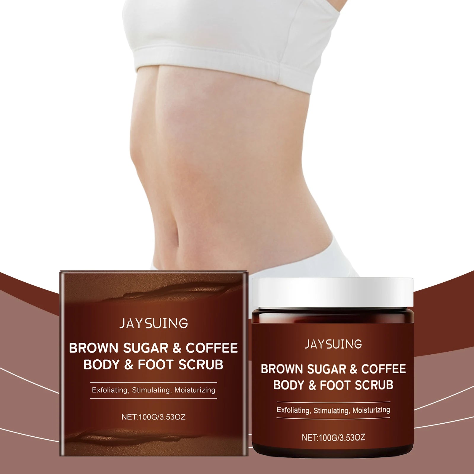 Jaysuing Coffee Body Scrub – Exfoliate, Moisturize & Smooth Skin Body Scrub Cream Zpaxo