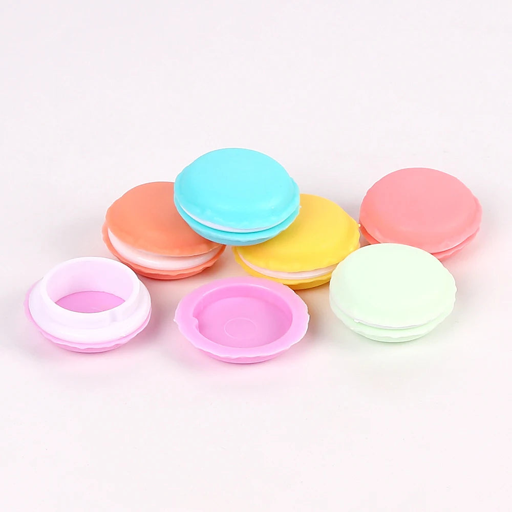 6Pcs Macaron Jewelry Box 6 Color Mini Rings Earrings Storage Box Travel Cosmetic Organizer Case Pill Container Zpaxo
