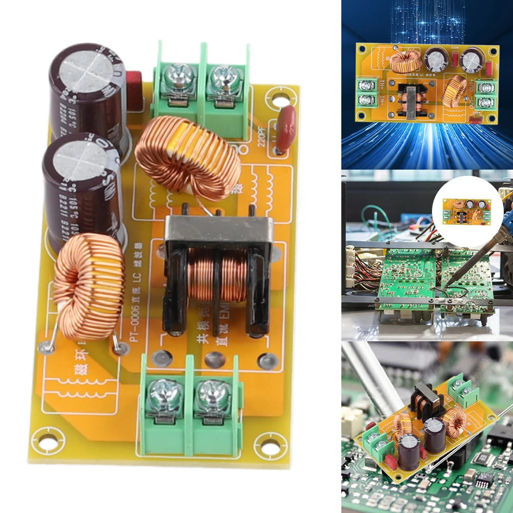 Electromagnetic Interference Filter DC LC 2A 4A 10A 20A EMI EMC FCC