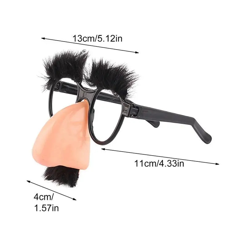 Halloween Disguise Glasses Mustache Funny Big Nose Festival Supplies
