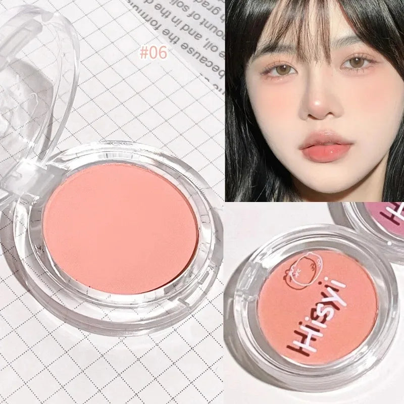 Monochrome Blush Palette Rose Orange Soft Blusher Powder Natural Cheek Color Face Makeup Matte Girl Rouge Contour Shadow Palette Zpaxo