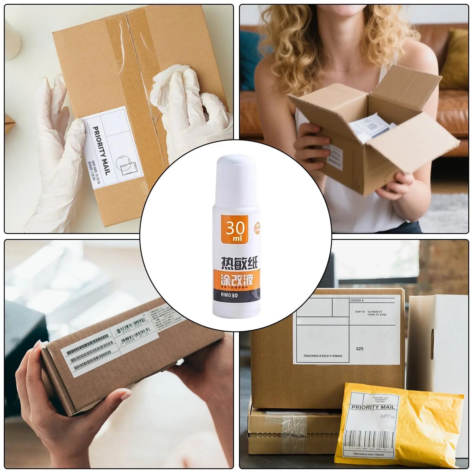 Thermal Paper Correction Fluid Fast-drying Privacy Protection Parcel