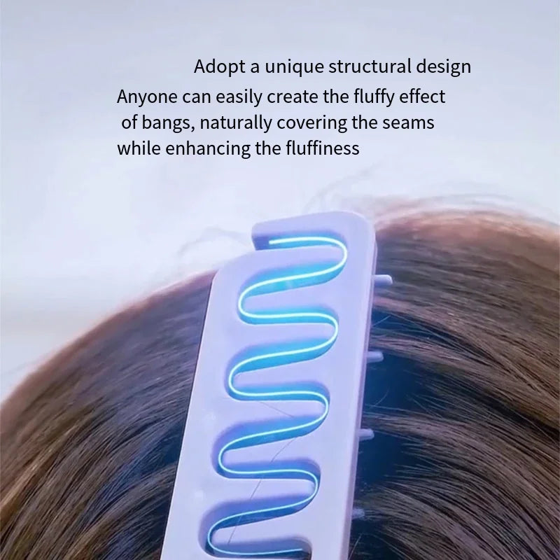 1PC Men's Volumizing Hair Comb Fluffy Roots Styling Tool Anti-Static Hairdressing Comb for Natural Curling Perm Daily Hair Care Zpaxo