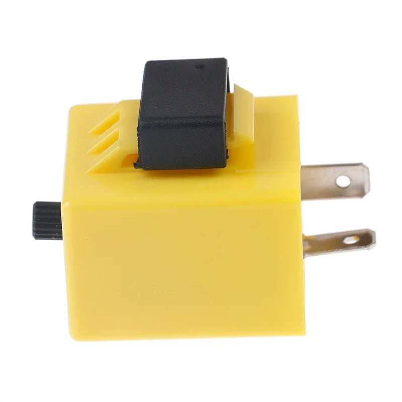 12V 2 Pin Adjustable LED Indicator Flasher Relay Module Motorcycle