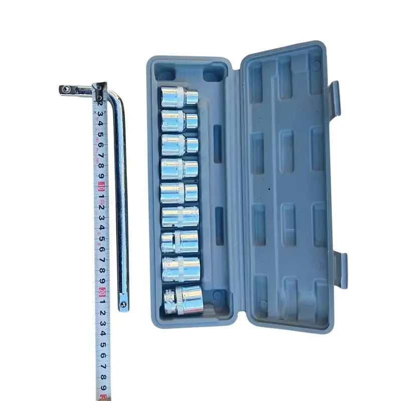 10-Piece Metric Socket Wrench Set – Bike, Motorcycle & Car