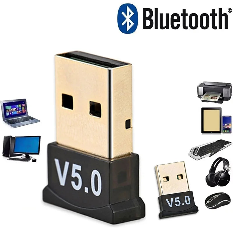 USB Bluetooth 5.0 Adapter USB Bluetooth Receiver Bluetooth Dongle For PC Laptop Wireless Speaker Audio Receiver USB Transmitter Zpaxo